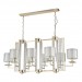 Подвесная люстра Crystal Lux Nicolas SP8 L1000 Gold/White Подвесная люстра Crystal Lux Nicolas SP8 L1000 Gold/White