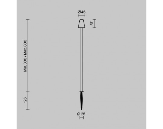 Ландшафтный светильник Maytoni Outdoor O504FL-L1B3K1