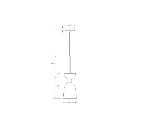 Подвесной светильник Maytoni Cloches MOD113PL-01W