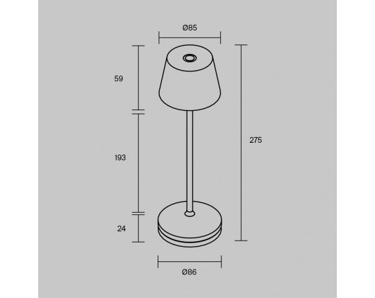 Настольная аккумуляторная лампа Maytoni Modern Nook MOD494RL-L1BSK Настольная аккумуляторная лампа Maytoni Modern Nook MOD494RL-L1BSK