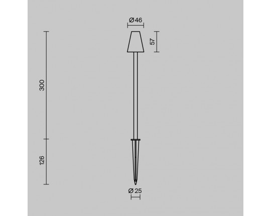 Ландшафтный светильник Maytoni Outdoor O504FL-L1B3K