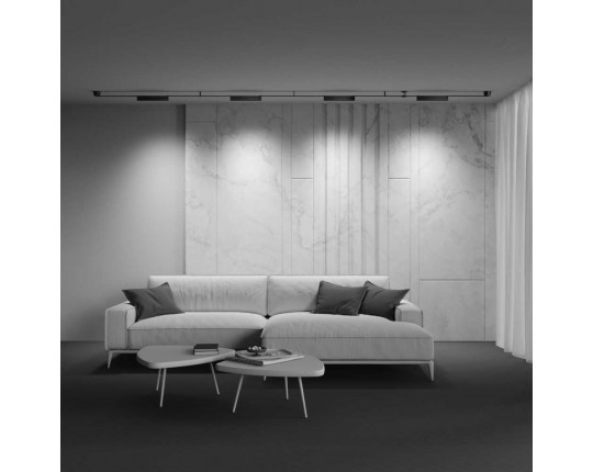 Подвесной светодиодный светильник Maytoni Technical Pendant system Parity Points TR128B-12W3K-M-B