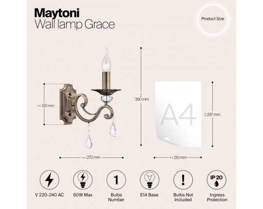 Бра Maytoni Grace RC247-WL-01-R