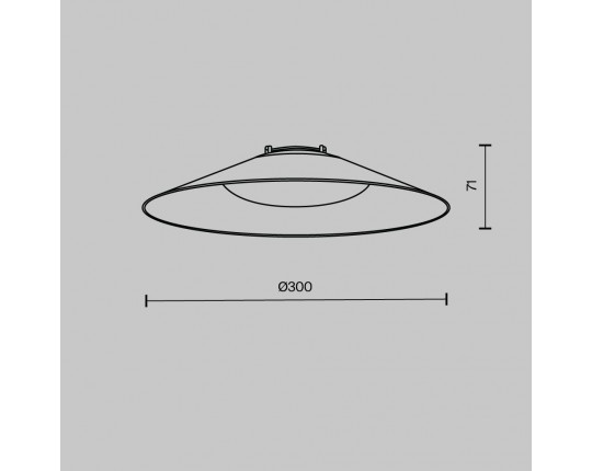 Подвесной светодиодный светильник Maytoni Technical Pendant system Parity Campana TR127B-12W3K-W