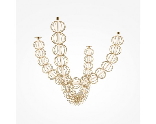 Подвесной светодиодный светильник Maytoni Golden Cage MOD216PL-L42G3K