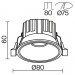 Встраиваемый светодиодный светильник Maytoni Technical Round DL058-12W-DTW-B