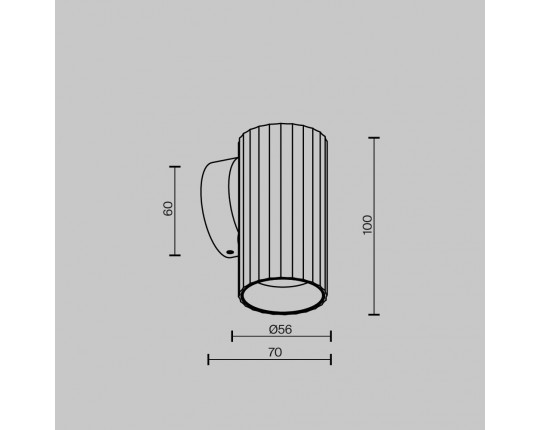 Бра Maytoni Technical Calipso C106WL-01-GU10-BS