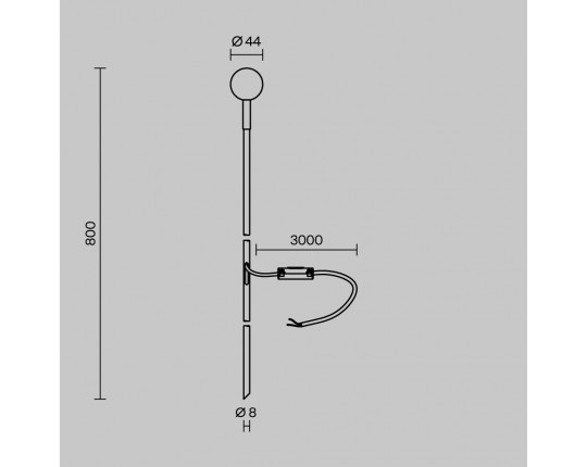 Ландшафтный светильник Maytoni Outdoor Shin O523FL-L2PT3K