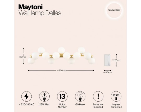 Бра Maytoni Dallas MOD547WL-13BS