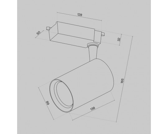 Трековый светильник Maytoni Technical Vuoro TR003-1-15W3K-W-W
