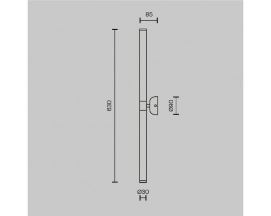 Подсветка для зеркал Maytoni Axis MOD106WL-L16B3K