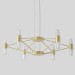 Подвесная люстра Crystal Lux DOROTEA SP6 GOLD