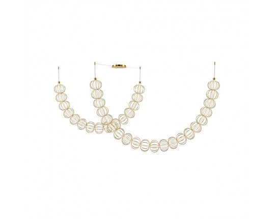 Подвесной светодиодный светильник Maytoni Golden Cage MOD216PL-L55G3K