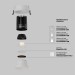 Встраиваемый светильник Maytoni Technical Downlight Dip DL117-15W-3K-W