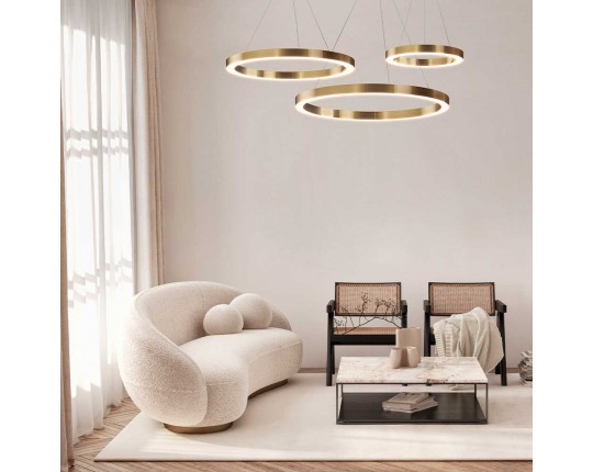 Подвесная светодиодная люстра Maytoni Saturno MOD415PL-L45BS4K