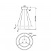 Подвесной светодиодный светильник Maytoni Rim MOD058PL-L55BSK