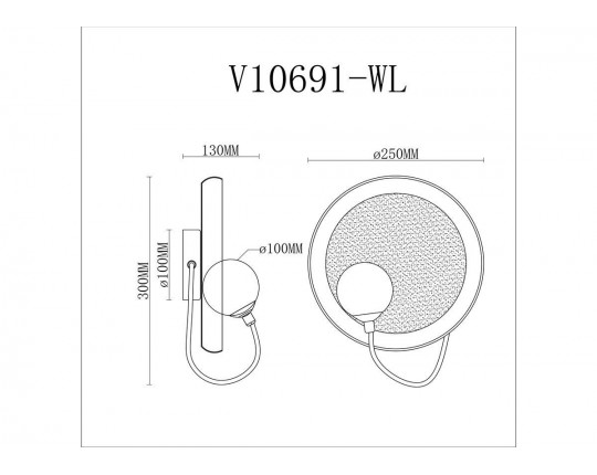 Бра Moderli Cosmi V10691-WL