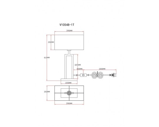 Настольная лампа Moderli Viola V10548-1T