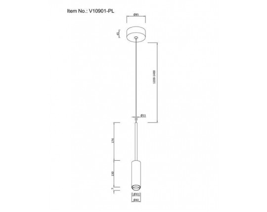 Подвесной светодиодный светильник Moderli Rin V10901-PL