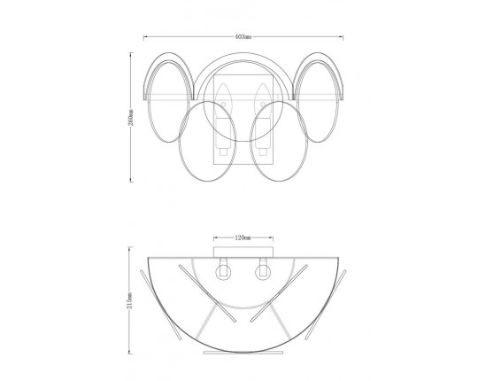 Бра Moderli Komo V7083-2W