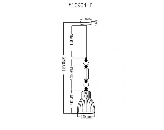 Подвесной светильник Moderli Charm V10904-P