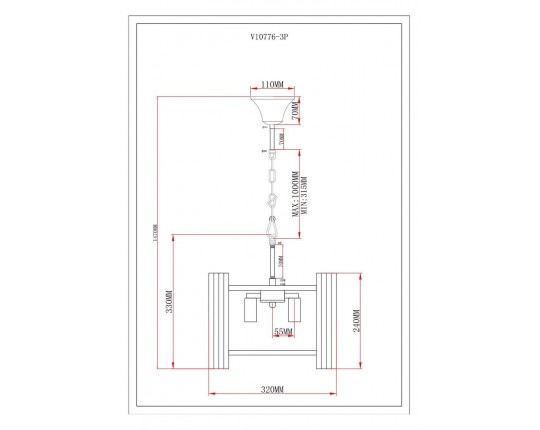 Подвесная люстра Moderli Monte V10776-3P