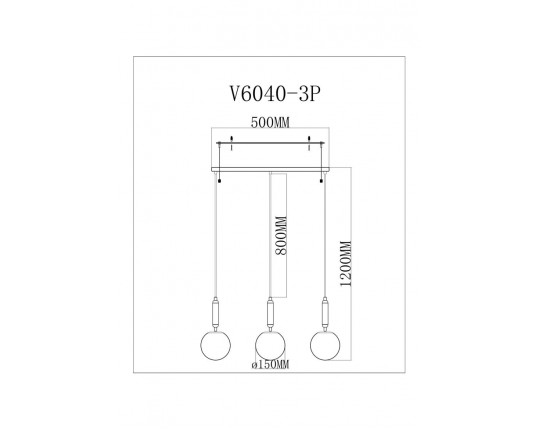 Светильник подвесной Moderli Scrumbel V11565-3P