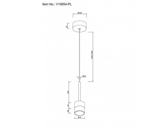 Подвесной светодиодный светильник Moderli Self V10854-PL