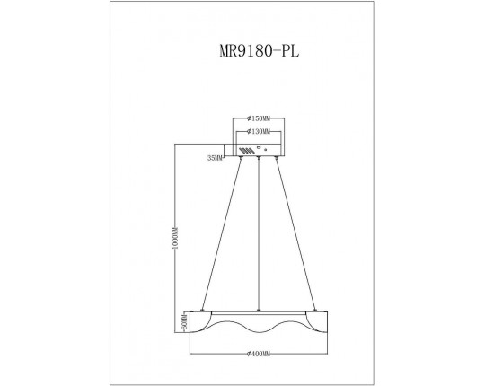 Подвесной светодиодный светильник MyFar Pendant Diona MR9180-PL