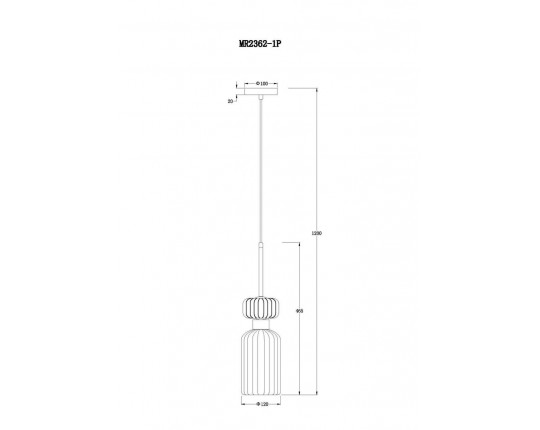 Подвесной светильник MyFar Aubrey MR2362-1P