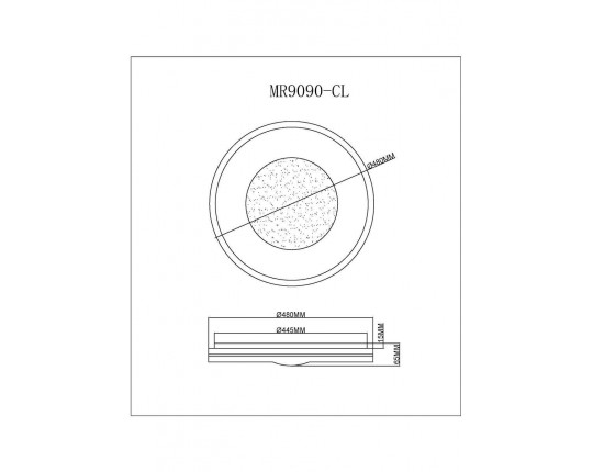 Потолочный светодиодный светильник MyFar Ceiling Despina MR9090-CL