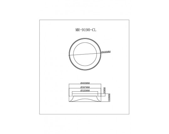 Потолочный светодиодный светильник MyFar Ceiling Diona MR9190-CL