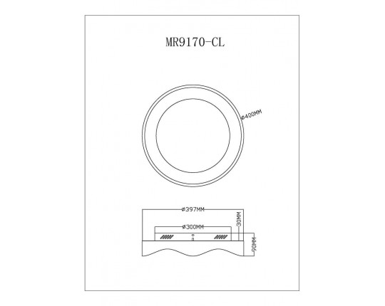 Потолочный светодиодный светильник MyFar Ceiling Diona MR9170-CL