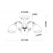Потолочная люстра MyFar Ceiling Biene MR1522-3C