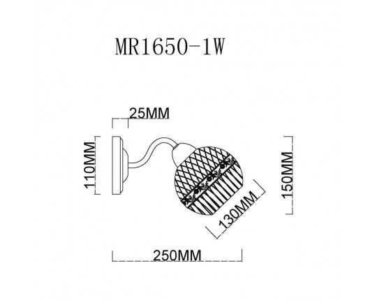 Бра MyFar Frank MR1650-1W