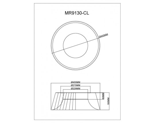 Потолочный светодиодный светильник MyFar Ceiling Tethys MR9130-CL