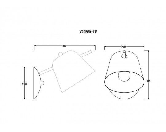 Бра MyFar Clementine MR2280-1W