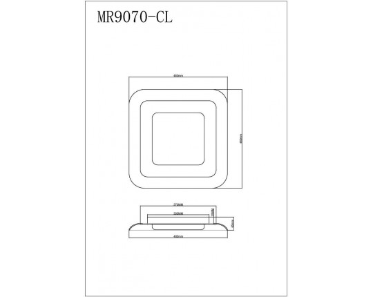 Потолочный светодиодный светильник MyFar Ceiling Sao MR9070-CL