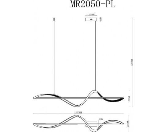 Подвесной светодиодный светильник MyFar Marry MR2050-PL