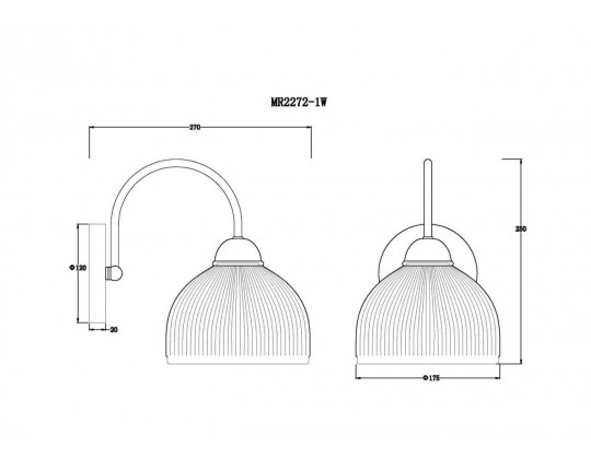 Бра MyFar Flora MR2272-1W