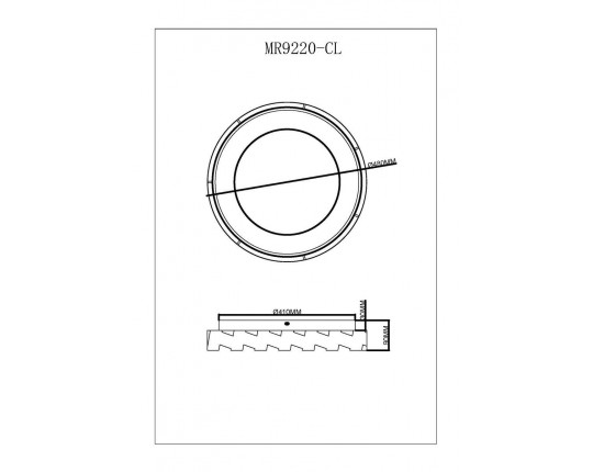 Потолочный светодиодный светильник MyFar Ceiling Leda MR9220-CL