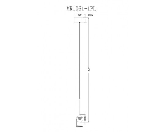 Подвесной светодиодный светильник MyFar Kollins MR1061-1PL