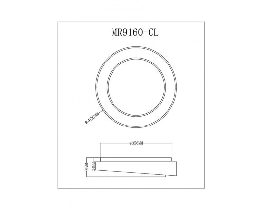 Потолочный светодиодный светильник MyFar Ceiling Rhea MR9160-CL