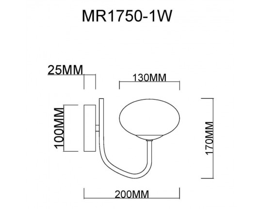 Бра MyFar Scott MR1750-1W