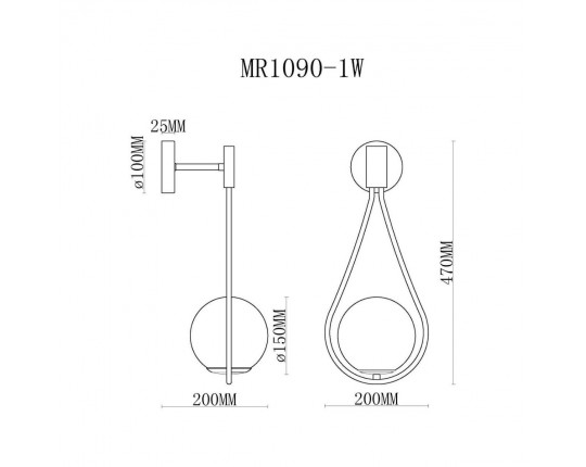Бра MyFar Florenz MR1090-1W