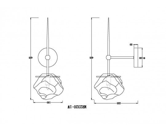 Бра MyFar Stella MR2320-1W