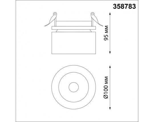 Встраиваемый светодиодный спот Novotech Groda 358783