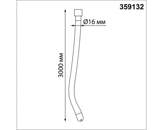 Светодиодный гибкий неон Novotech Konst Ramo 38W/m теплый белый 3 м 359132