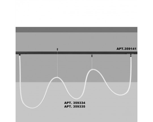 Трековый светодиодный светильник Novotech Ramo Konst 359334