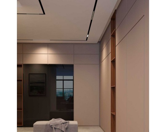 Трековый низковольтный светодиодный светильник Novotech Shino Flum 358410